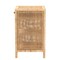 Baxton Studio Bella Modern Bohemian Natural Brown Mahogany Wood and Natural Rattan 1-Drawer Nightstand 226-13095-ZORO - alternate 6